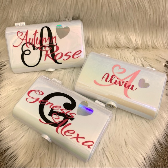 Personalized Make up box with mirror - Picture 3 of 4